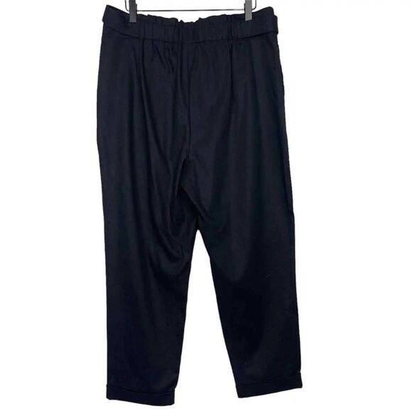 NWT Laundry by Shelli Segal straight leg, cuffed hem black pants.  Size 8 - Picture 2 of 9